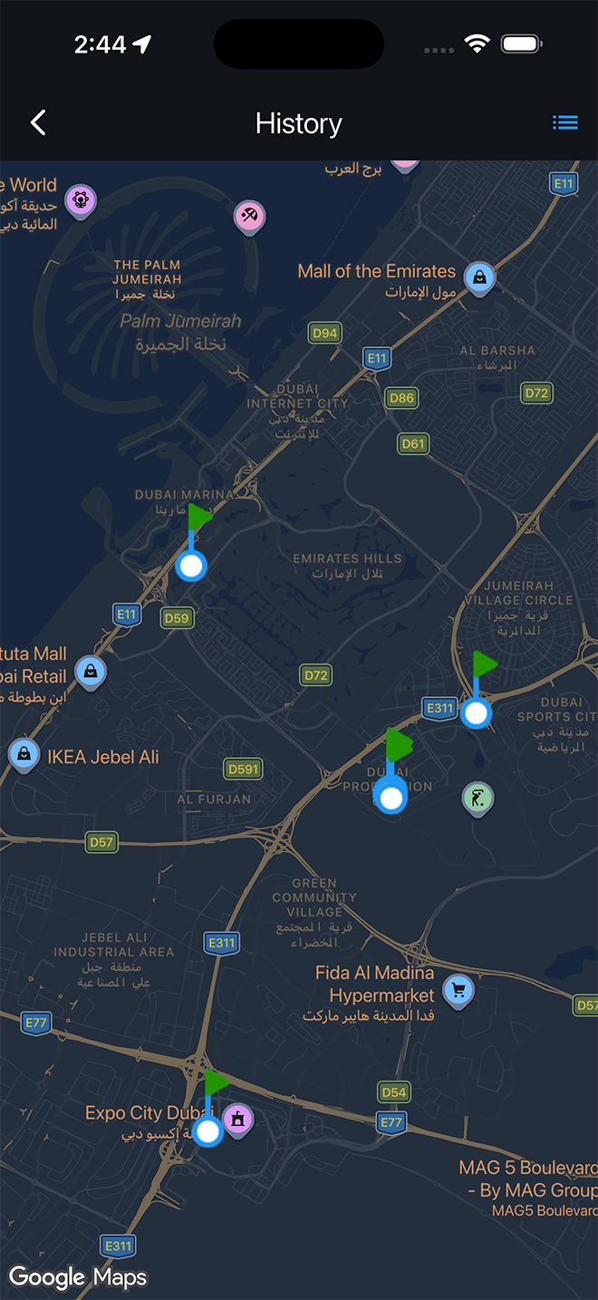Activity map