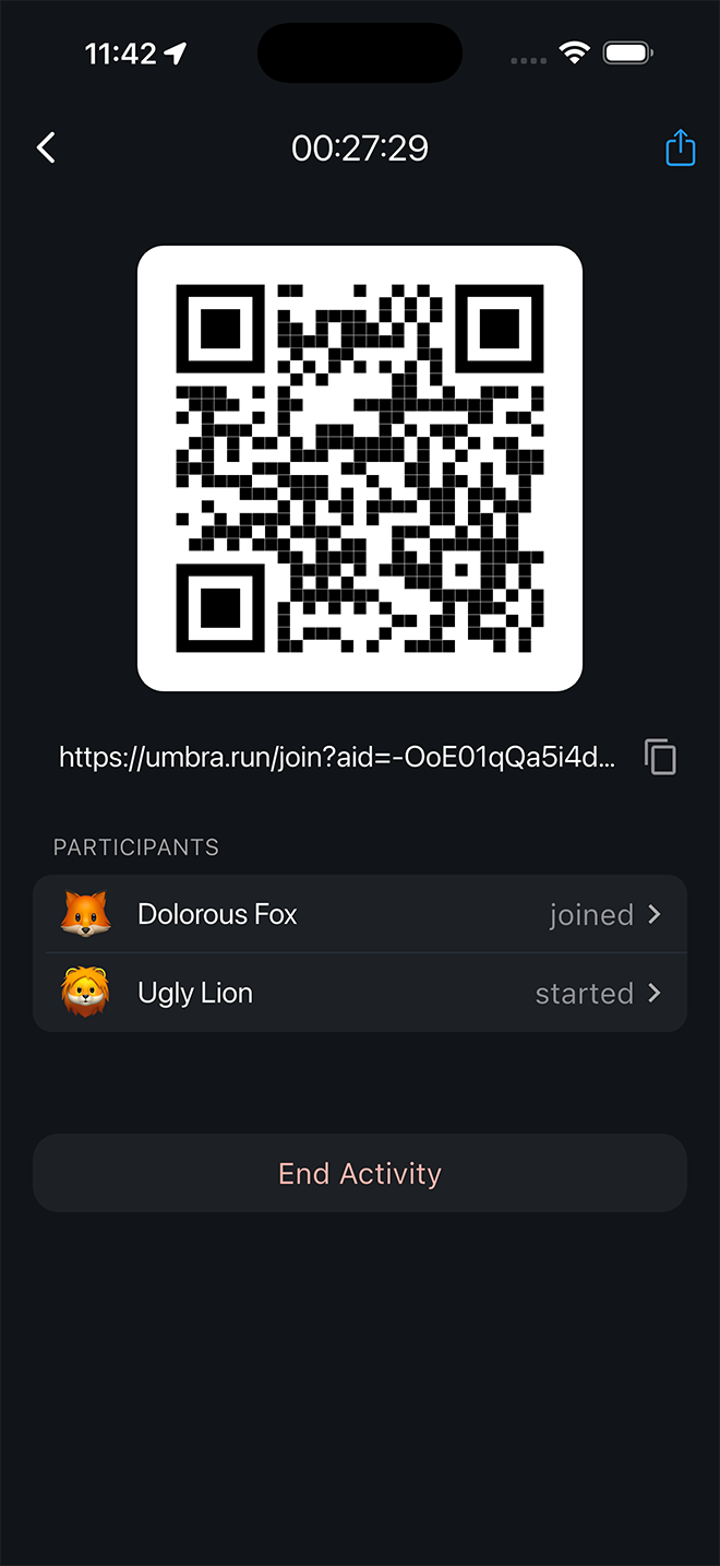 Share QR or link